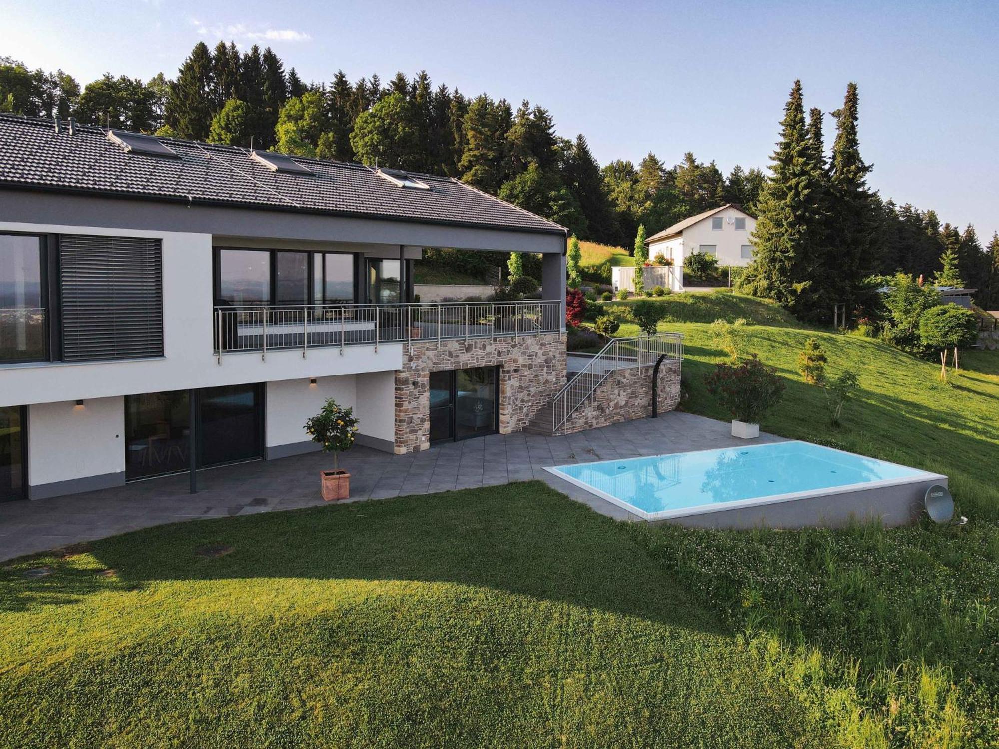 Greim15 --- Ganzes Ferienhaus Mit Fernsicht, Pool, Wellness Deutschlandsberg Exterior photo